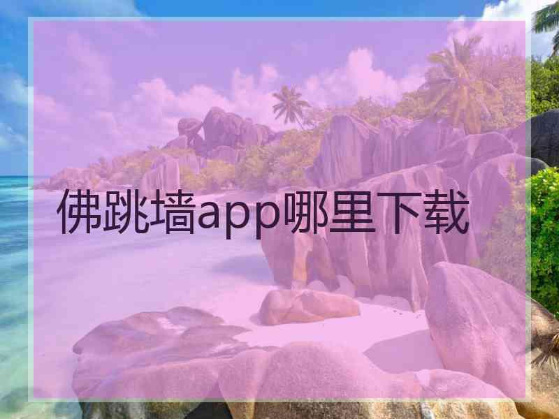 佛跳墙app哪里下载