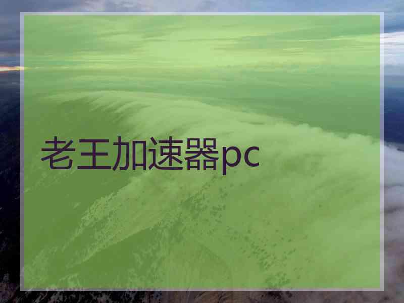 老王加速器pc