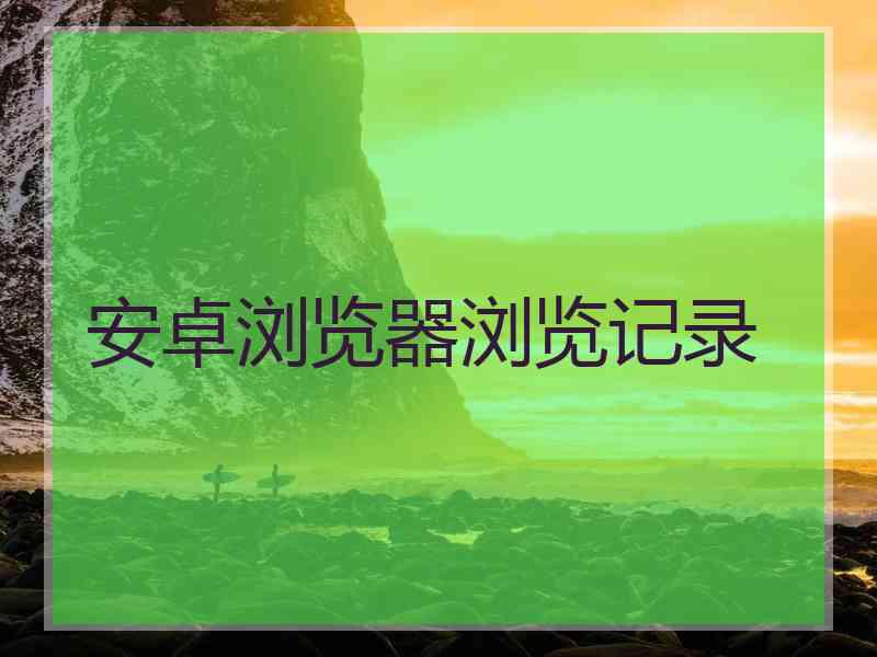 安卓浏览器浏览记录